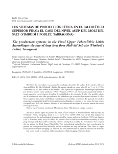 Los sistemas de producción lítica en el Paleolítico Superior Final: El