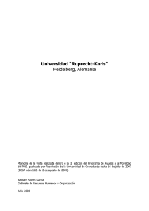 Universidad “Ruprecht-Karls” Heidelberg, Alemania