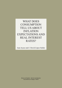 What does consumption tell us about inflation