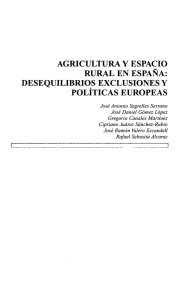 agricultura y espacio rural en españa: desequilibrios exclusiones y