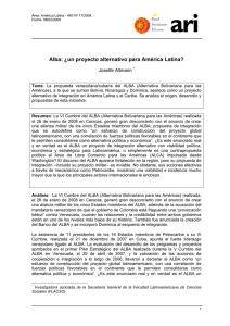 Alba: ¿un proyecto alternativo para América Latina?