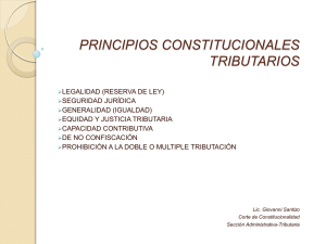 principios constitucionales tributarios