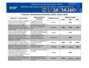 Trimstre: Noviembre-Diciembre 2015, Enero 2016