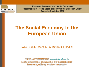 The Social Economy in the European Union