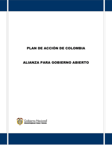 plan de acción colombia – alianza para el gobierno abierto
