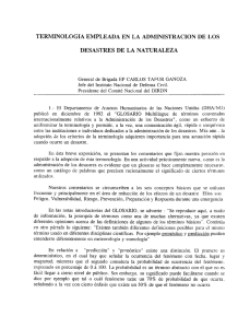 TERMINOLOGIA EMPLEADA EN LA ADMINISTRACIÓN DE LOS