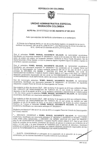 república de colombia unidad administrativa especial migracion