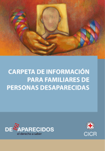 carpeta de información para familiares de personas desaparecidas