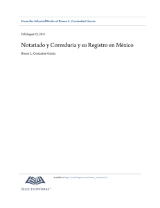 Notariado y Correduria y su Registro en México