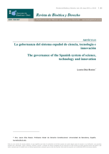 La gobernanza del sistema español de ciencia, tecnología e