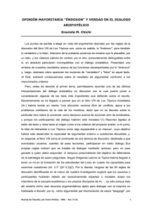 OPINIÓN MAYORITARIA “ÉNDOXON” Y VERDAD EN EL DIALOGO