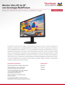 Monitor Ultra HD de 28" con tecnología MultiPicture