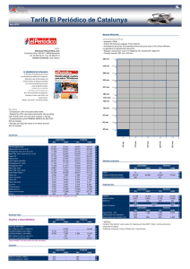 Tarifa El Periódico de Catalunya