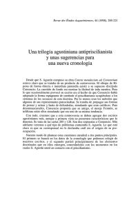 Una trilogía agustiniana antipriscilianista y unas sugerencias para