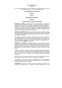 LEY 1448 DE 2011 - Fiscalía General de la Nación