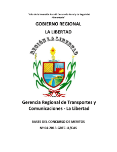 GOBIERNO REGIONAL LA LIBERTAD Gerencia Regional de