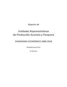 Unidades Representativas de Producción Acuícola y Pesquera