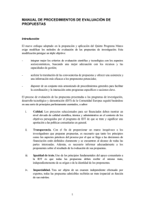 manual de procedimientos de evaluación de propuestas