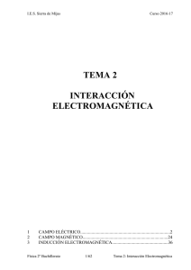 TEMA 2 INTERACCIÓN ELECTROMAGNÉTICA