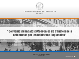 Convenio Mandatos y Transferencias Gobiernos Regionales