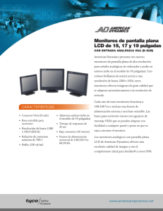 Monitores de pantalla plana LCD de 15, 17 y 19 pulgadas