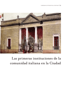 Las primeras instituciones de la comunidad italiana en la Ciudad