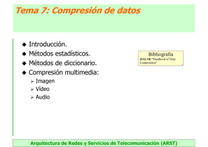 Tema 7: Compresión de datos
