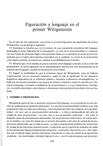 Figuración y lenguaje en el primer Wittgenstein