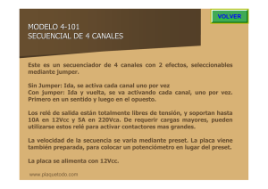 MODELO 4-101 SECUENCIAL DE 4 CANALES