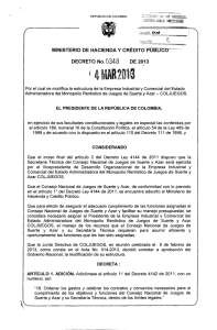 DECRETO No. 0348 DE 2013 - Presidencia de la República de