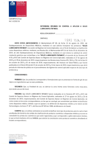 Resolución Exenta N° 1592 de 15.04.2016 del ISP DETERMINA