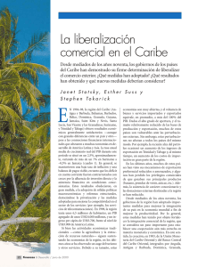La liberalización comercial en el Caribe