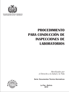 procedimiento para conducción de inspecciones de laboratorios