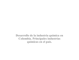 Industria Química En Colombia