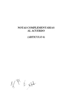 Notas Complementarias del Artículo 6