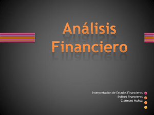 Interpretación de Estados Financieros Índices financieros