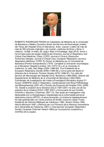 ROBERTO RODRIGUEZ-ROISIN es Catedrático de Medicina de la