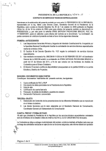 presidencia de la república io:`":l -. ii contrato de servicios técnicos