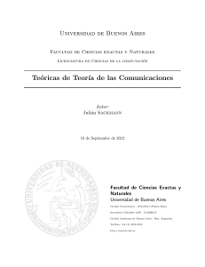 Teóricas de Teor´ıa de las Comunicaciones - Cuba-Wiki