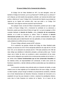 El nuevo Código Civil y Comercial de la Nación.