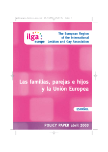 Las familias, parejas e hijos y la Unión Europea - ILGA