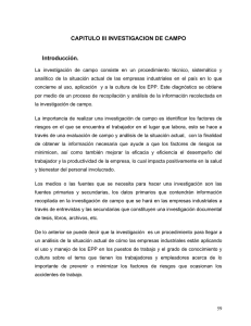CAPITULO III INVESTIGACION DE CAMPO Introducción.