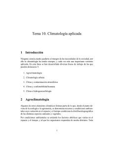 Tema 10. Climatología aplicada