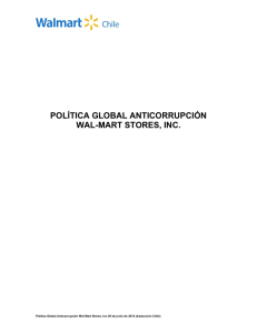 política global anticorrupción wal-mart stores, inc.