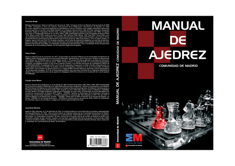 Cerveza inglesa Matrona Gastos de envío BVCM002444 Manual de ajedrez. Comunidad de Madrid