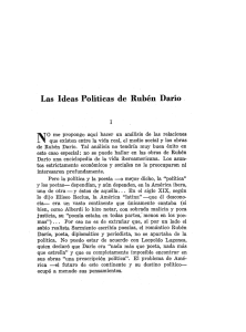 Las Ideas Politicas de Ruben Dario