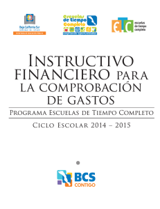 instructivo financiero 2014 escuelas de tiempo completo
