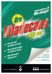 Ara Viladecans més net - Ajuntament de Viladecans