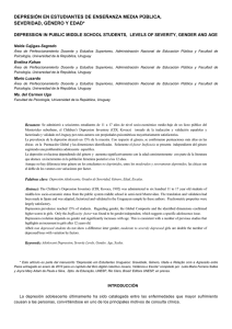 DEPRESI&Oacute;N EN ESTUDIANTES DE ENSE&Ntilde;ANZA MEDIA P&Uacute;BLICA