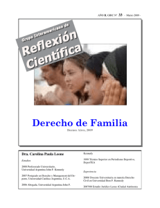 Derecho de Familia - Grupo Interamericano de Reflexión Científica